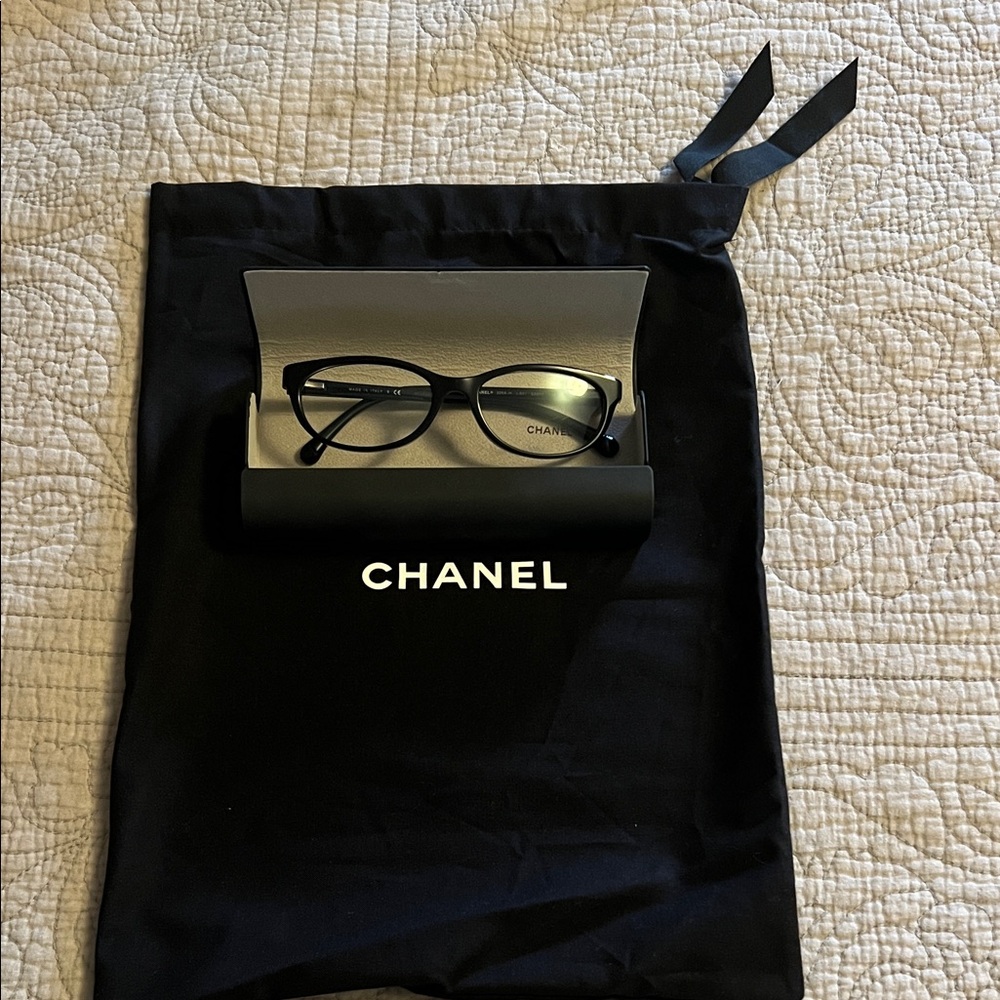 Chanel Elegant Black Reading Glasses